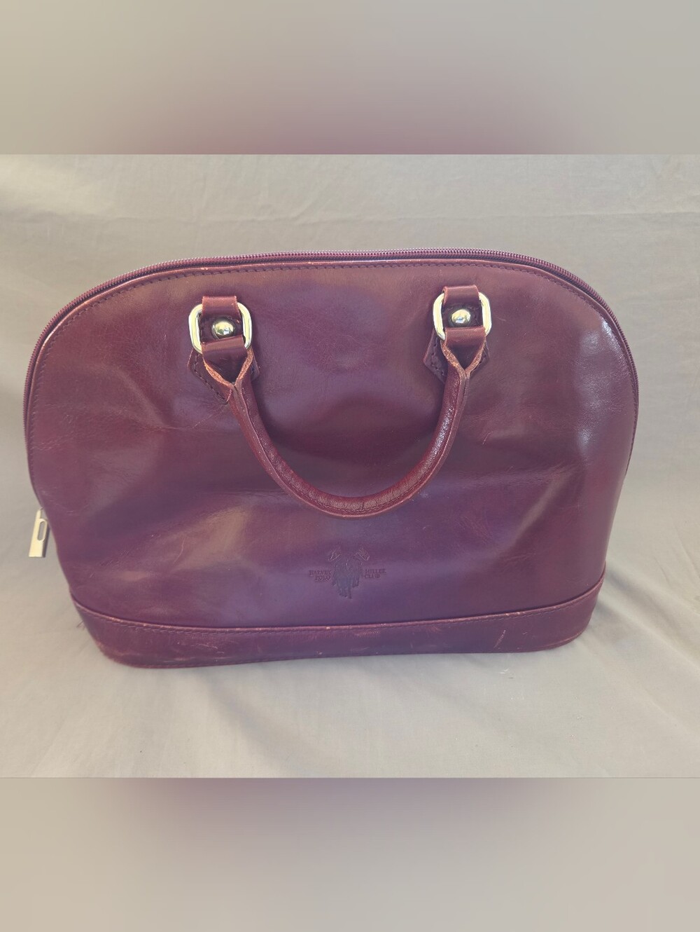 Women's Dome Handbag in Deep Plum By Beverly Hills Polo Club